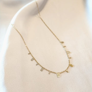 Select Gold Petit Rectangle Necklace