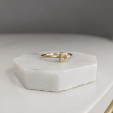 Champagne Gold Diamond Ring