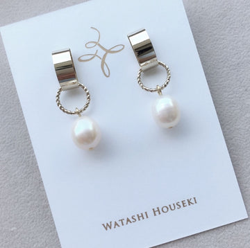 Water Pearl Short Pierces / Earrings