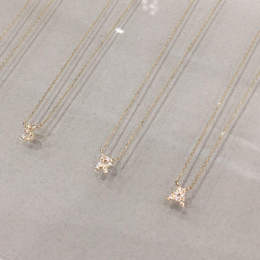 Your Initial Diamond Necklace