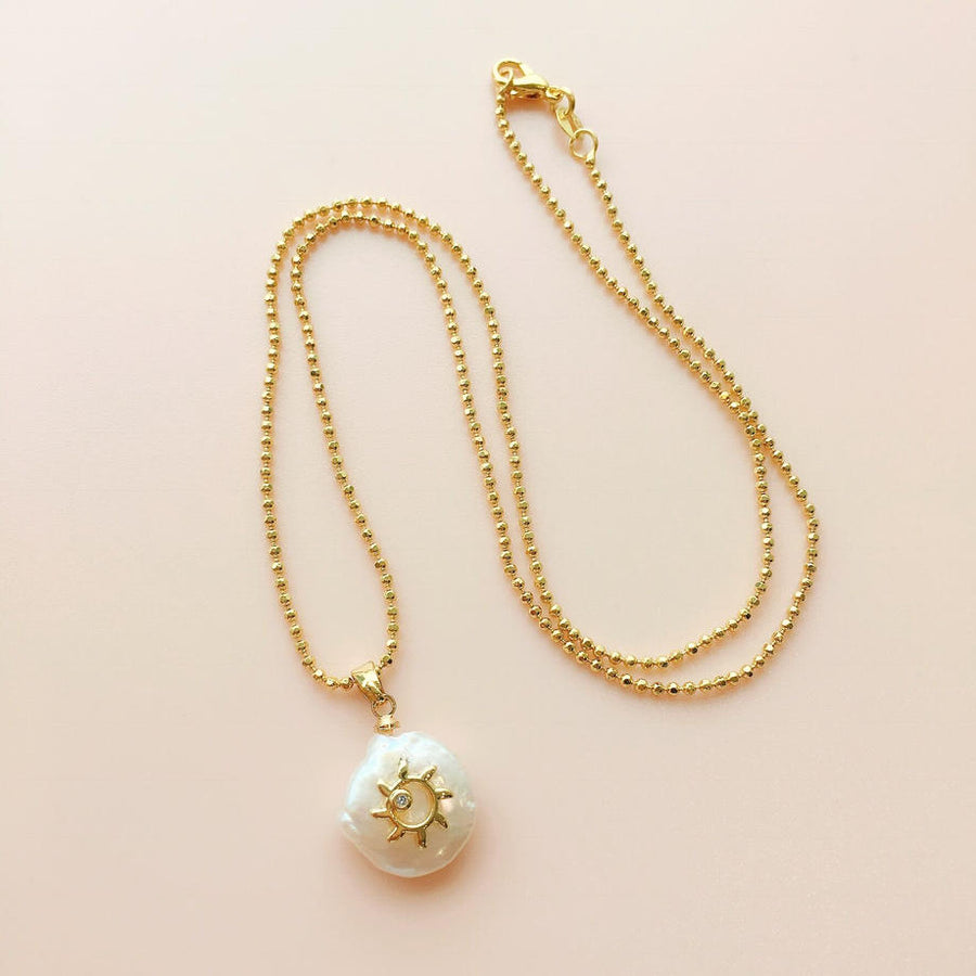 Gold Necklace Chain for Your Baroque Pearl Pendant Top