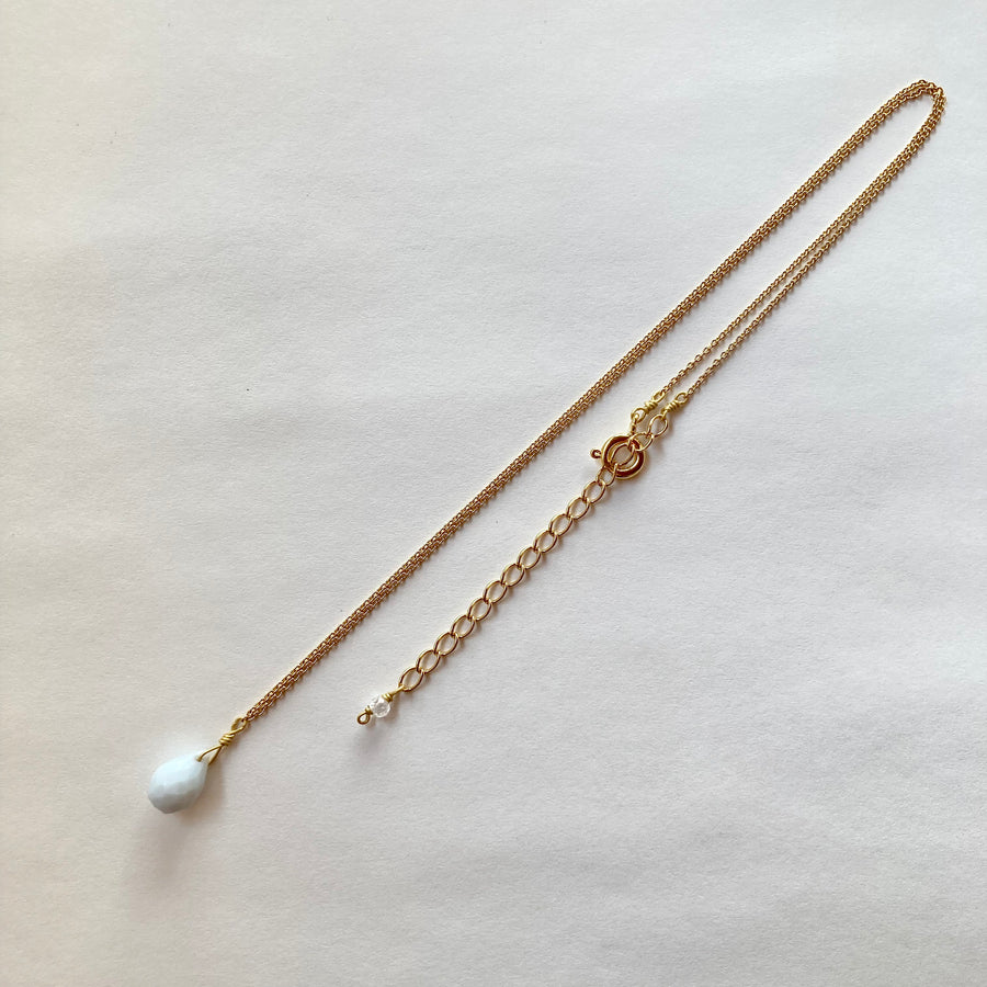 Blue Opal Necklace (GOLD)