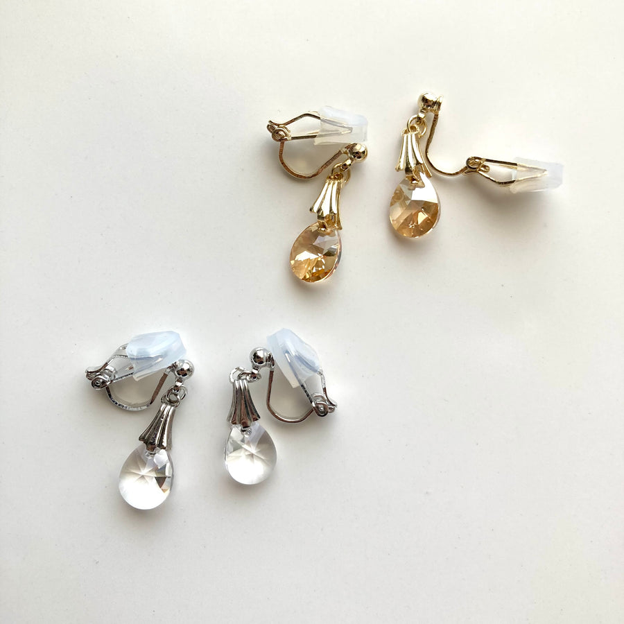 ONE SWAROVSKI Pierces / Earrings (GOLD)