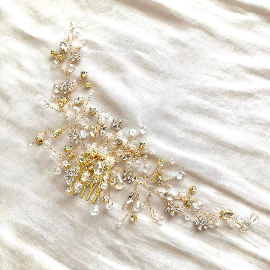 Crystal Head Dress (GOLD)